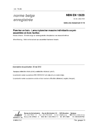 NBN EN 13629:2012