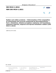 NBN ISO 9924-1:2021