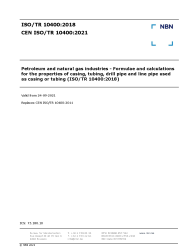CEN ISO/TR 10400:2021