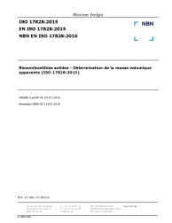 NBN EN ISO 17828:2016