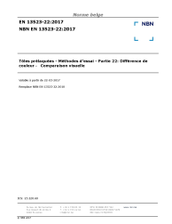NBN EN 13523-22:2017