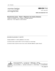 NBN EN 71-3:2013