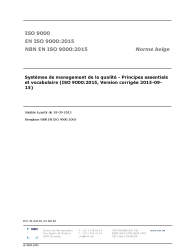 NBN EN ISO 9000:2015