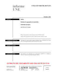 UNE-CEN ISO/TR 20172:2006 IN