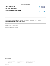 NBN EN ISO 204:2018