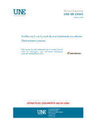 UNE-EN 10365:2018