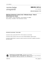 NBN EN 12274-5:2003