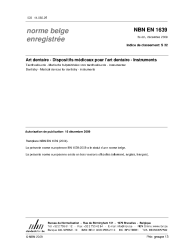 NBN EN 1639:2009