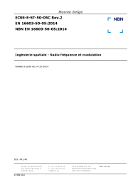 NBN EN 16603-50-05:2014