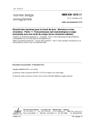 NBN EN 1870-11:2013