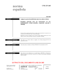 UNE-EN 365:2005 (R2016)