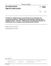NBN EN 1504-8:2016