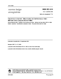 NBN ISO 814:2003