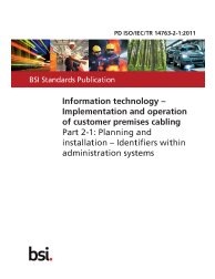 PD ISO/IEC/TR 14763-2-1:2011