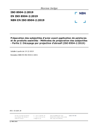 NBN EN ISO 8504-2:2019