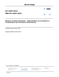 NBN EN 12847:2022