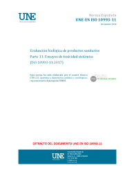 UNE-EN ISO 10993-11:2018