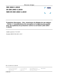 NBN EN ISO 2063-1:2019