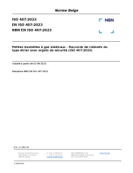 NBN EN ISO 407:2023