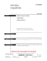 UNE 80230:2010 (R2016)