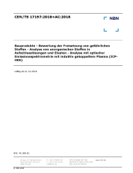 CEN/TS 17197:2018+AC:2018