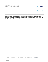 CEN/TR 16891:2016