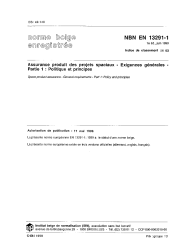 NBN EN 13291-1:1999