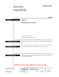 UNE-EN 542:2003 (R2019)