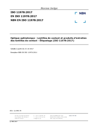 NBN EN ISO 11978:2017