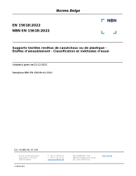 NBN EN 15618:2022