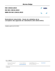 NBN EN ISO 23632:2022