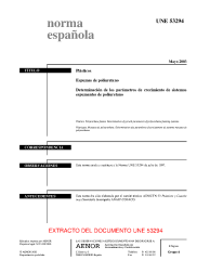 UNE 53294:2003 (R2020)