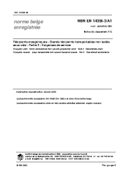 NBN EN 14398-3/A1:2005