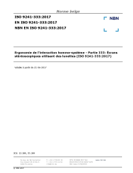 NBN EN ISO 9241-333:2017