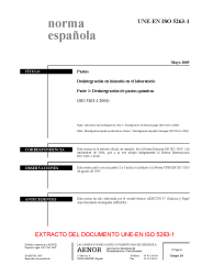 UNE-EN ISO 5263-1:2005 (R2009)