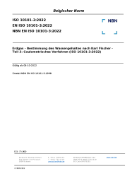 NBN EN ISO 10101-3:2022