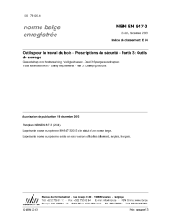 NBN EN 847-3:2013