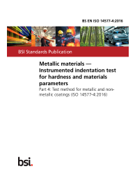 BS EN ISO 14577-4:2016