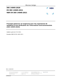 NBN EN ISO 14065:2021
