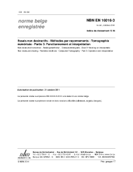 NBN EN 16016-3:2011