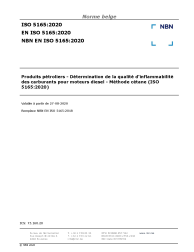 NBN EN ISO 5165:2020
