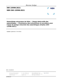 NBN ISO 23598:2021