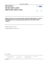 NBN EN ISO 14644-1:2016