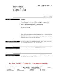 UNE-EN ISO 11403-2:2012