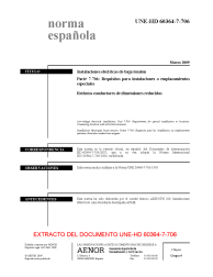 UNE-HD 60364-7-706:2009