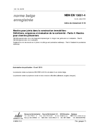 NBN EN 15651-4:2010