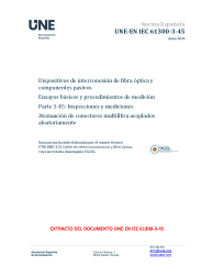 UNE-EN IEC 61300-3-45:2024