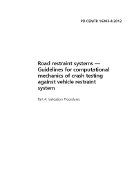 PD CEN/TR 16303-4:2012