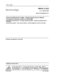 NBN B 21-604:2009
