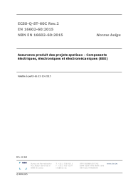 NBN EN 16602-60:2015